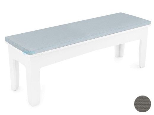 Ledge Lounger Mainstay Collection Outdoor 25" Dining Bench Cushion | Standard Fabric Charcoal Grey | LL-MS-DB25-C-STD-4644