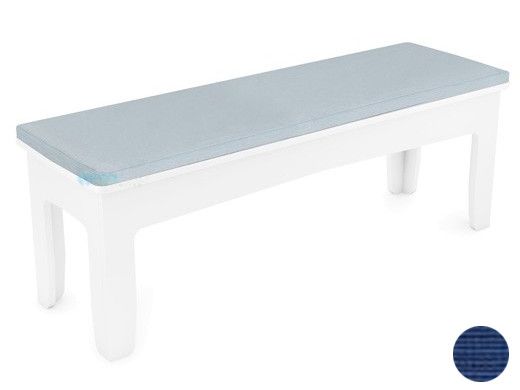 Ledge Lounger Mainstay Collection Outdoor 25" Dining Bench Cushion | Standard Fabric Mediterranean Blue | LL-MS-DB25-C-STD-4652