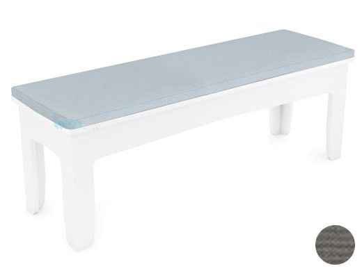 Ledge Lounger Mainstay Collection Outdoor 52" Dining Bench Cushion | Standard Fabric Charcoal Grey | LL-MS-DB52-C-STD-4644