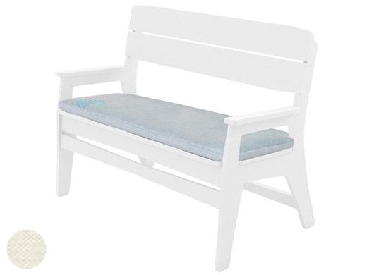 Ledge Lounger Mainstay Collection Outdoor Bench Cushion | Standard Fabric Oyster | LL-MS-BA-C-STD-4642