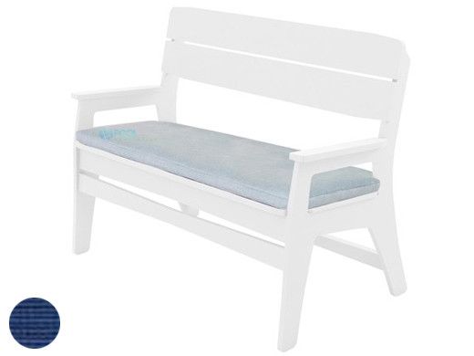Ledge Lounger Mainstay Collection Outdoor Bench Cushion | Standard Fabric Mediterranean Blue | LL-MS-BA-C-STD-4652