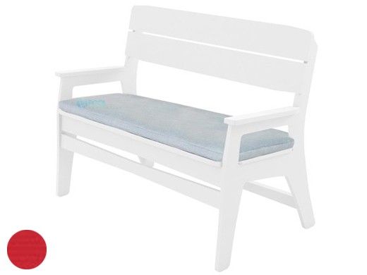 Ledge Lounger Mainstay Collection Outdoor Bench Cushion | Premium 1 Jockey Red | LL-MS-BA-C-P1-4603