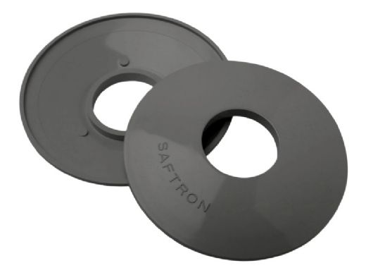 Saftron High Impact Vinyl Escutcheon | Pair | Graphite Grey | ESC-GG