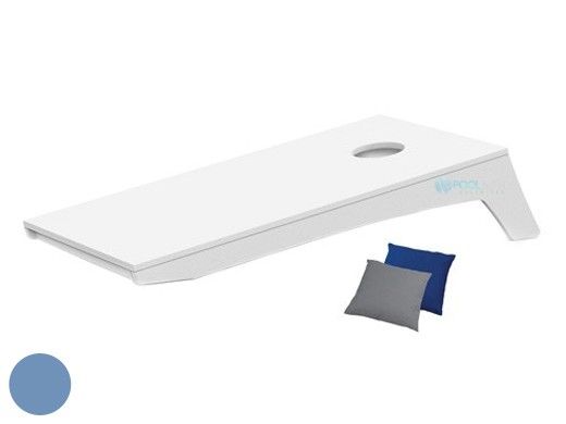 Ledge Lounger Outdoor Games Collection Cornhole Set | Sky Blue Boards with Beanbags in Custom Color Choice | LL-GM-CH-SB