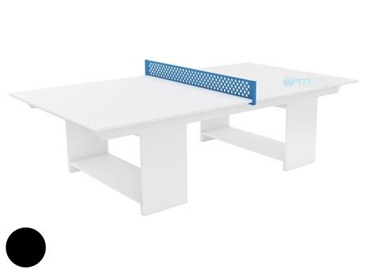Ledge Lounger Outdoor Games Collection Ping Pong Table | Black | Paddles and Net | LL-GM-PG-BK