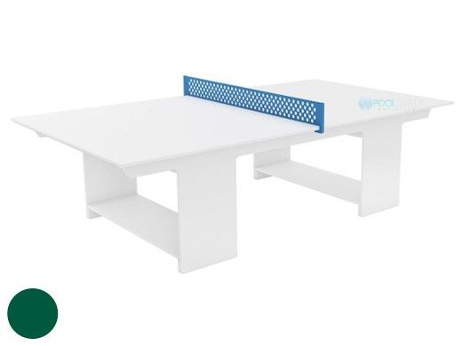 Ledge Lounger Outdoor Games Collection Ping Pong Table | Green | Paddles and Net | LL-GM-PG-GN