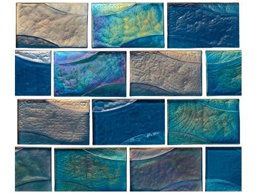 National Pool Tile Sea Ice Series 2x3 Glass Tile | Lagoon |  ICE-LAGOON2X3