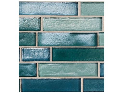 National Pool Tile Aquascapes Interlocking Glass Tile | Aquamarine | OCN-AQUAMARINE IS12