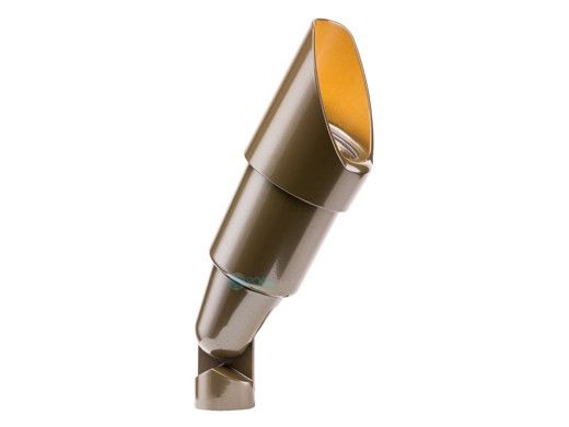 FX Luminaire RS LED Up Light | 20W | Long Shroud | Bronze Metallic | RSLED20WFLLSBZ