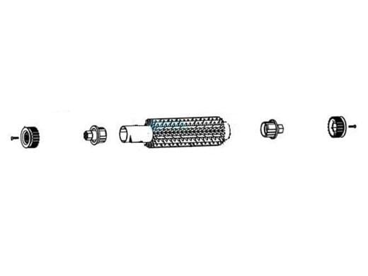 Maytronics Wheel Assembly Z PVC | Grey | 99955380-ASSY