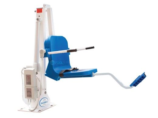 Aqua Creek Ranger 2 Pool Lift | No Anchor | White with Blue Seat | F-RNGR2