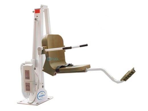Aqua Creek Ranger 2 Pool Lift | No Anchor | White with Tan Seat | F-RNGR2-T