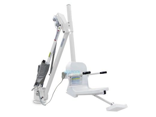 Aqua Creek Mighty 400 Pool Lift | No Anchor | White Powder Coat with White Seat | F-MTY400-W
