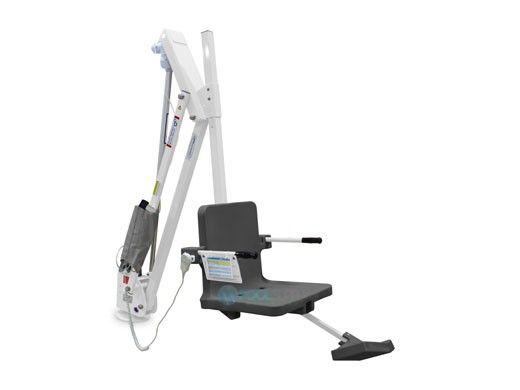 Aqua Creek Mighty 600 Pool Lift | No Anchor | White Powder Coat with Gray Seat | F-MTY600-G