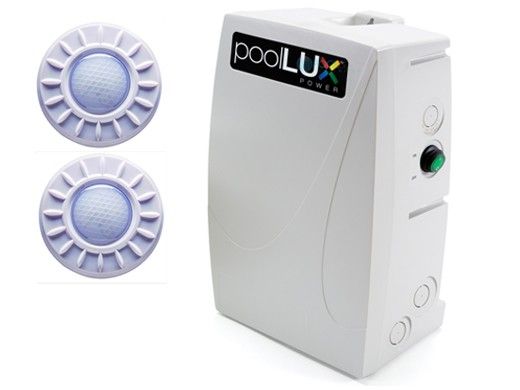 S.R.Smith poolLUX Power Transformer Lighting Control System | 100 Watt 120V | Includes 2 Mod-Lite Pool Lights | 2ML-PLX-PW100