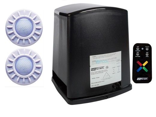 S.R.Smith PT-6000 Fiber to LED Lightning Kit | Includes Power Center Plus Wireless Remote Control and 2 Mod-Lite LED Pool Lights | 2ML-PT-6000