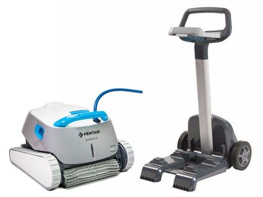 Pentair Warrior SE Inground Pool Robotic Cleaner with Caddy | 360494-360165
