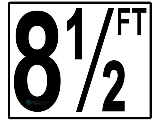 Depth Marker 5" Frost proof tile | 8 1/2 FT Non-Skid | CC620085