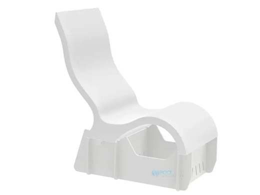 Ledge Lounger Chair Riser for 15" - 18" Water Depth | White | LL-SG-CR-RISER->15-18-WH | 11203-40