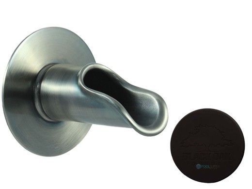 Black Oak Foundry Roman Scupper with Round Backplate | Oil Rubbed Bronze Finish | S55-ORB | S58-ORB Round