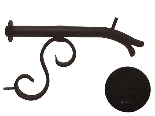 Black Oak Foundry Small Courtyard Spout with Mini Backplate | Oil Rubbed Bronze Finish | S7510-ORB | S7511-ORB