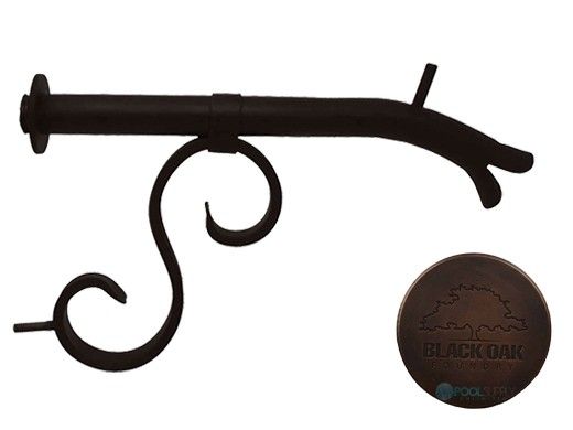 Black Oak Foundry Small Courtyard Spout with Mini Backplate | Distressed Copper Finish | S7510-DC | S7511-DC