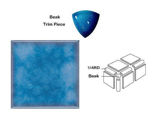 National Pool Tile Akron Field Beak Trim | Cloud Blue | KAK325 BEAK
