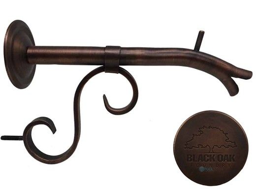 Black Oak Foundry Small Courtyard Spout with Turin | Distressed Copper Finish | S7534-DC