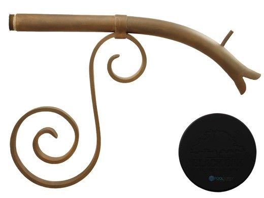 Black Oak Foundry Large Courtyard Spout | Almost Black Finish | S7600-BLK | S7642-BLK