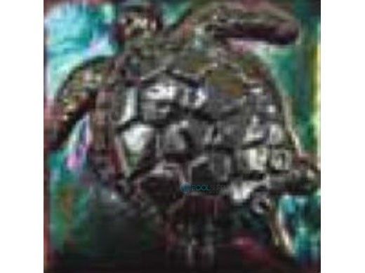 National Pool Tile 4x4 Oceanscapes Collection Deco Turtle | Tourmaline | OCN-TLTURTLE