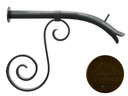 Black Oak Foundry Large Courtyard Spout with Mini Backplate | Antique Brass / Bronze Finish | S7610-AB | S7611-ORB