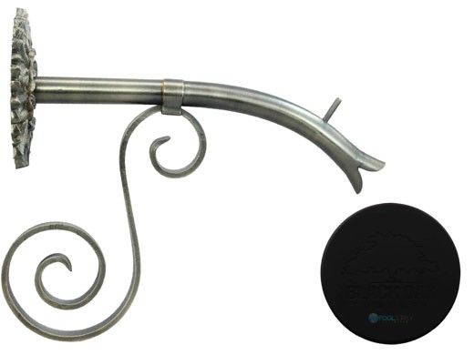 Black Oak Foundry Large Courtyard Spout with Versailles | Almost Black Finish | S7685-BLK | S7690-BLK