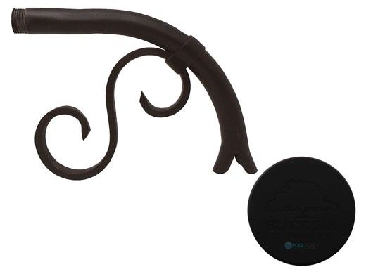 Black Oak Foundry Small Droop Spout | Almost Black Finish | S7400-BLK | S7800-BLK