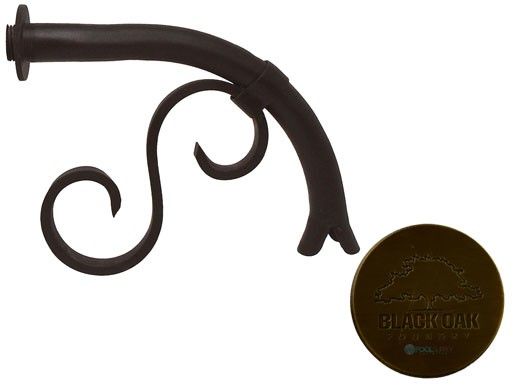 Black Oak Foundry Small Droop Spout with Mini Backplate | Antique Brass / Bronze Finish | S7410-AB | S7811-AB