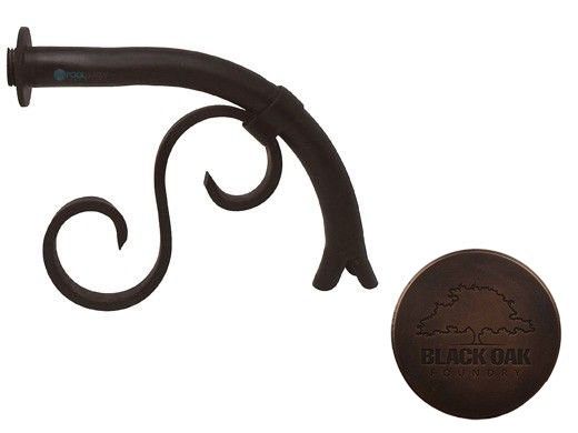 Black Oak Foundry Small Droop Spout with Mini Backplate | Distressed Copper Finish | S7410-DC | S7811-DC