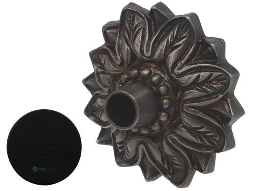 Black Oak Foundry Small Nikila Emitter | Almost Black Finish | S80-BLK | S85-BLK