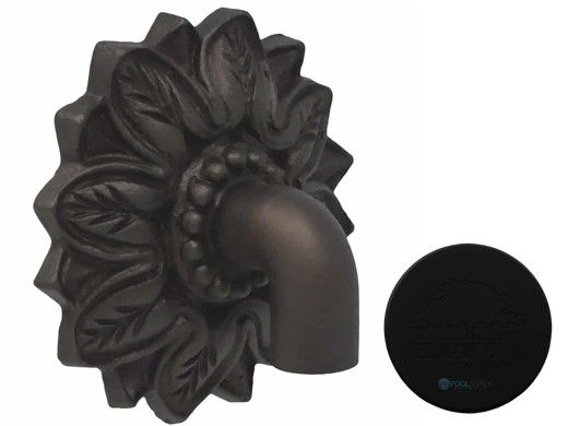 Black Oak Foundry Large Nikila Spout | Almost Black Finish | S81-A-BLK