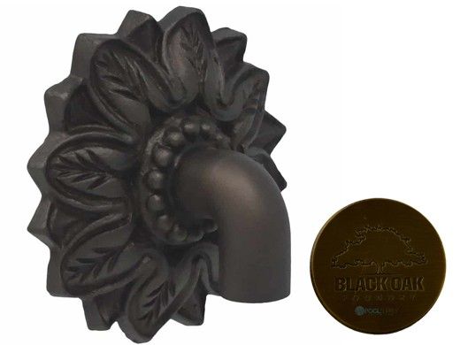 Black Oak Foundry Large Nikila Spout | Antique Brass / Bronze Finish | S81-A-AB
