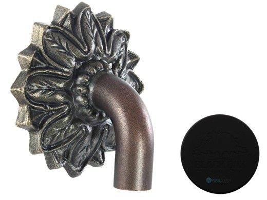 Black Oak Foundry Small Nikila Spout | Almost Black Finish | S80-A-BLK | S85-A-BLK