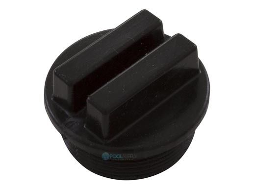 Waterway Universal Plug 1-1/2" MPT With O-Ring Groove | Black | 715-6611