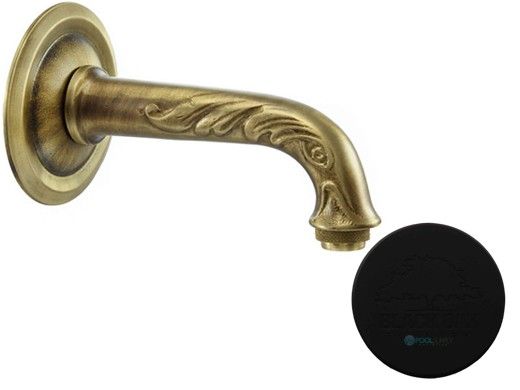 Black Oak Foundry Turin Spout | Almost Black Finish | S34-BLK