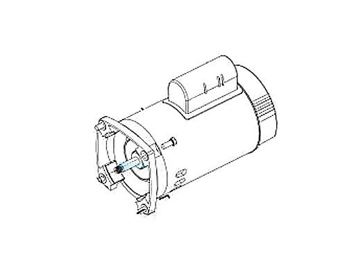Pentair Square Flange Motor | 3 Phase | 208/230V/460V 1.5 HP | 354808S