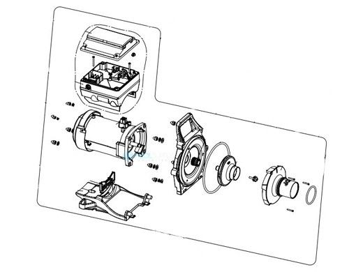 Pentair Power End Kit | Black | 401655Z