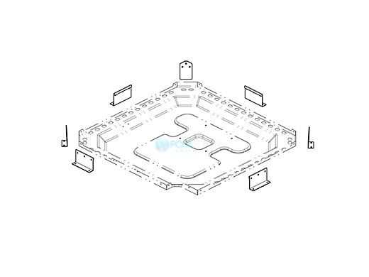 Raypak Hurricane Bracket | Plastic Base | H000322