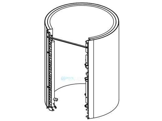 Hayward HeatPro Heat Pump Bent Coil with Guard | HPX24024238