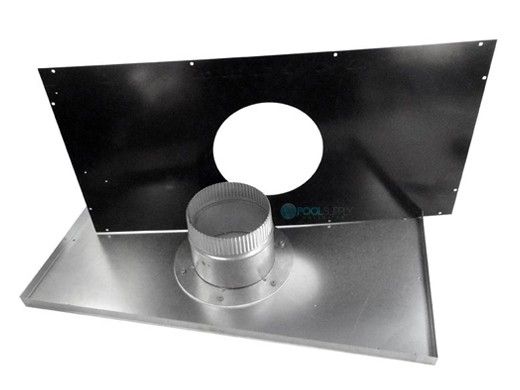 Hayward Indoor Double Wall Vent Adapter Kit for H500FD Universal Heaters | Negative Vertical | 6" Diameter | UHXNEGVT15002