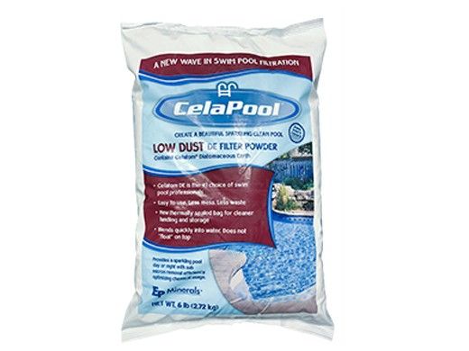 CelaPool Low Dust Swimming Pool DE Filter Media 6 Lb