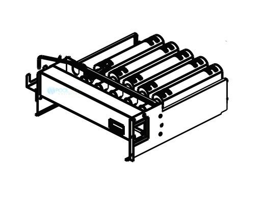 Raypak Burner Tray with Gas Valve | Natural Gas - DSI Units | 011582F