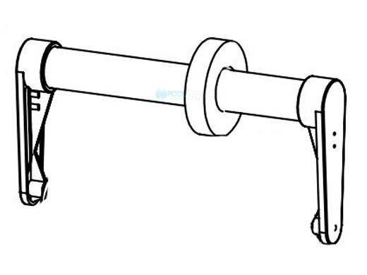 Aqua Products Handle Assembly Oval Bracket | White | APA10000WTT2
