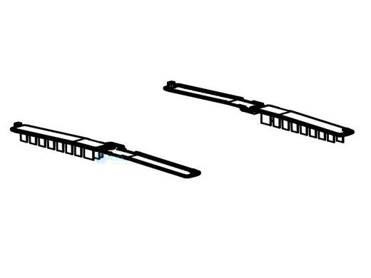 Aqua Products Bottom Brush/Frame XLS | Orange/Gray430 | AP201336001PK